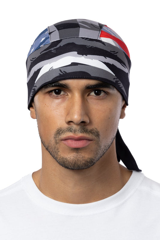 HG Sports Full-Head Wrap Light Weight Prints Patriotic