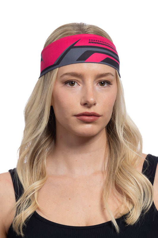 HG Sports Sports Tie Headbands Light Weight Prints Pink Range