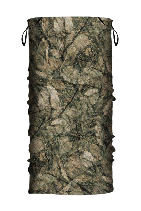 HG Sports Neck Gaiter w-Ear Loop Soaker Weight Prints Forest Camo