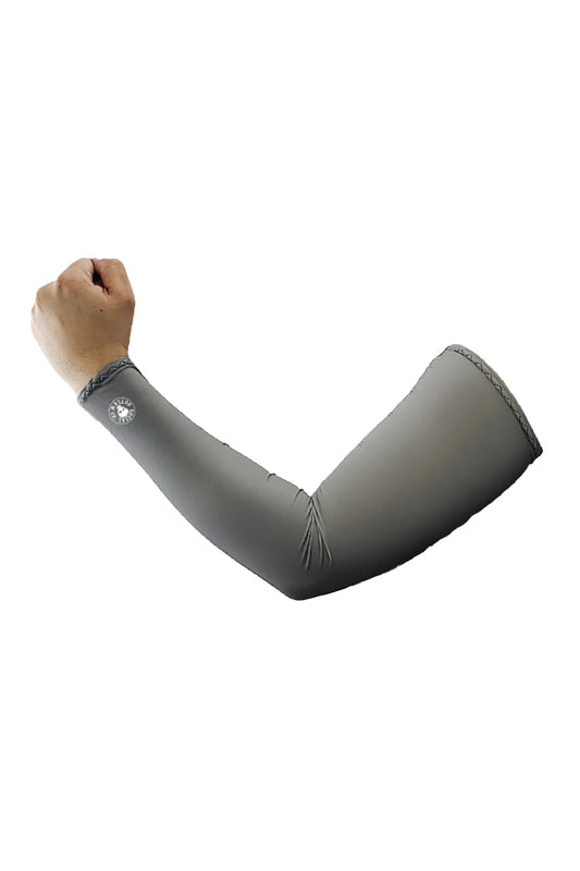 HG Sports Arm Sleevz Sets Soaker Solid Color Solid Grey S M