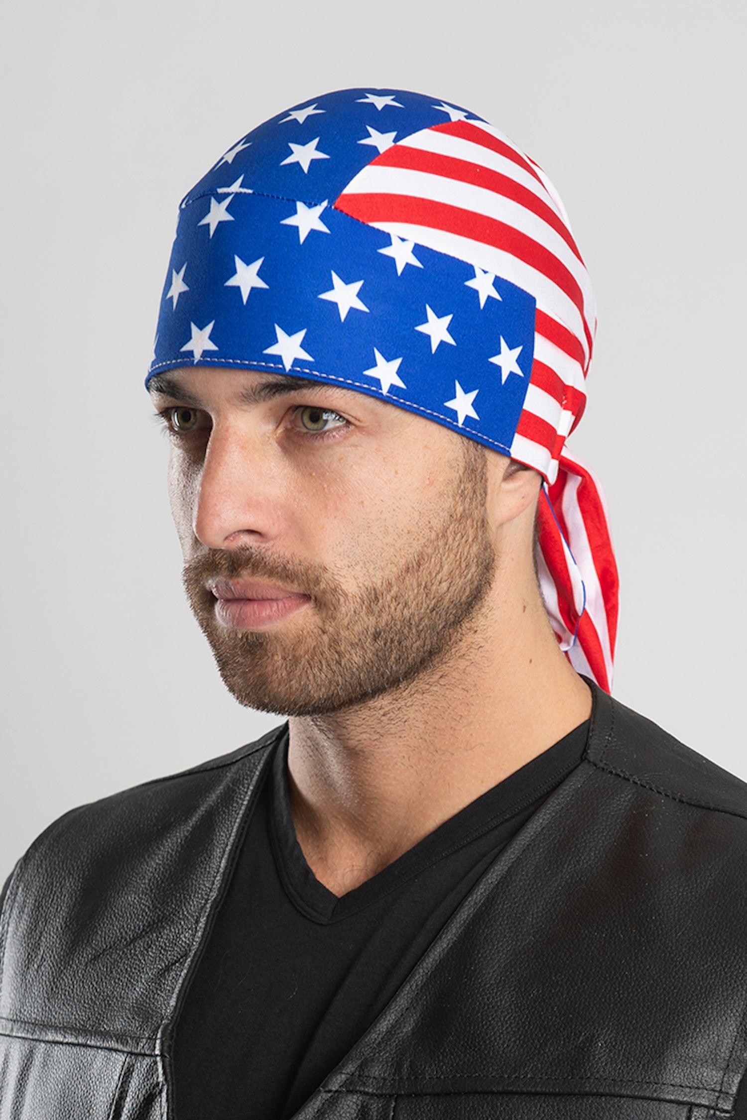 HG Sports Full-Head Wrap Light Weight Prints USA Flag