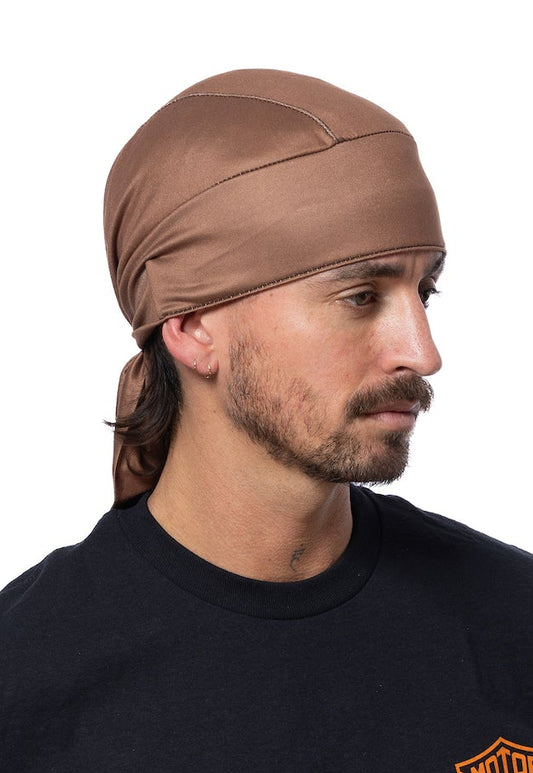 HG Sports Full-Head Wrap Light Weight Solid Color Solid Toffee