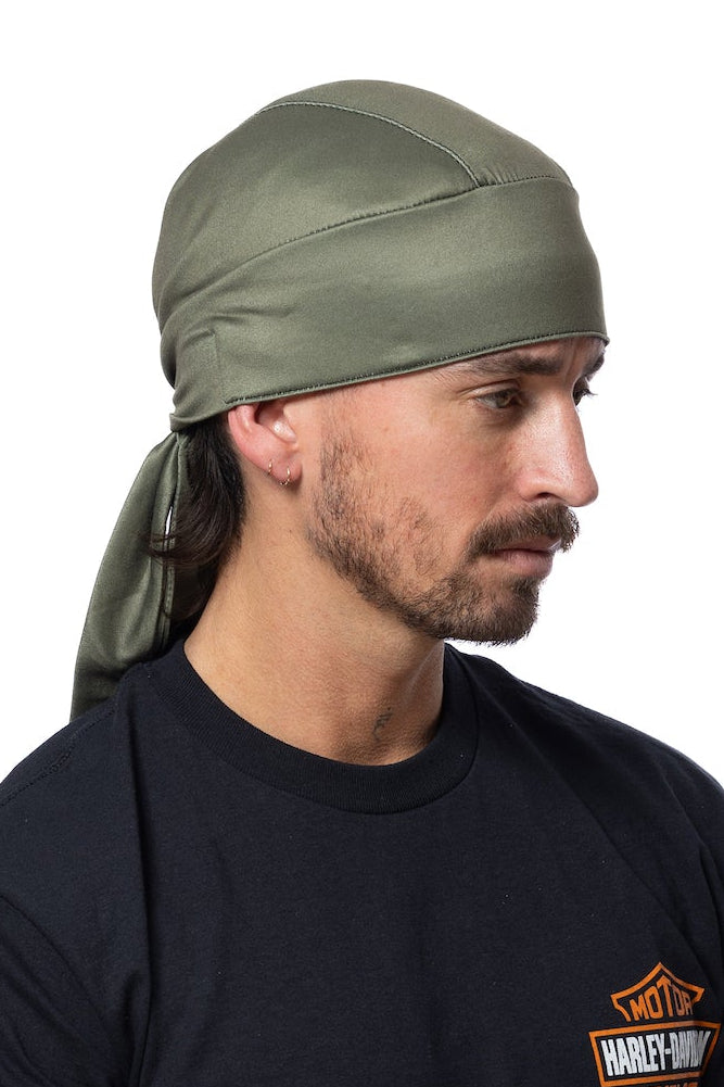 HG Sports Full-Head Wrap Light Weight Solid Color Solid Grape Leaf