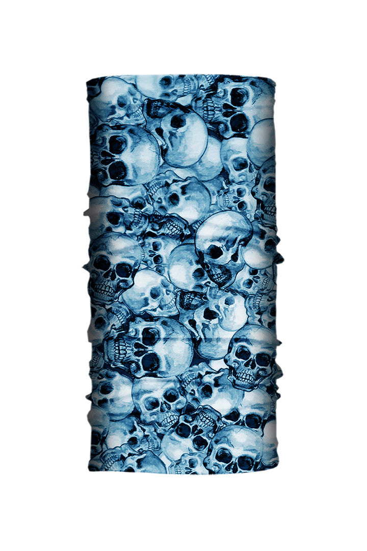 HG Sports EZ Tubes Light Weight Seamless Prints Blue Skulls