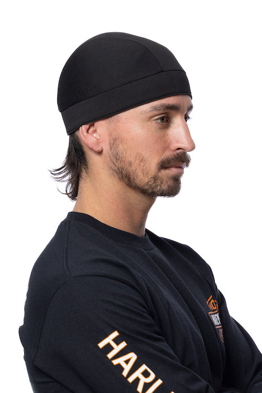 HG Sports Skull Cap Light Weight w-Hidden Elastic Band Solid Color