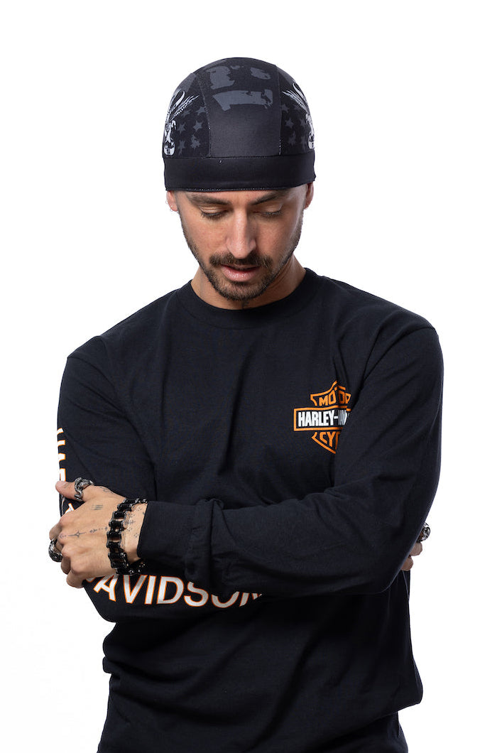 HG Sports Skull Cap Light Weight w-Hidden Elastic Band Prints