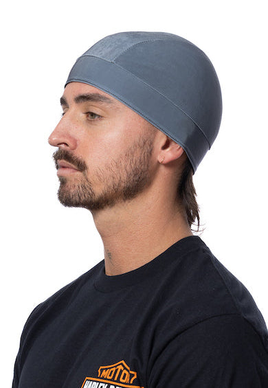 HG Sports Skull Cap Soaker Weight w-Hidden Elastic Band Solid Color Solid Gray S M