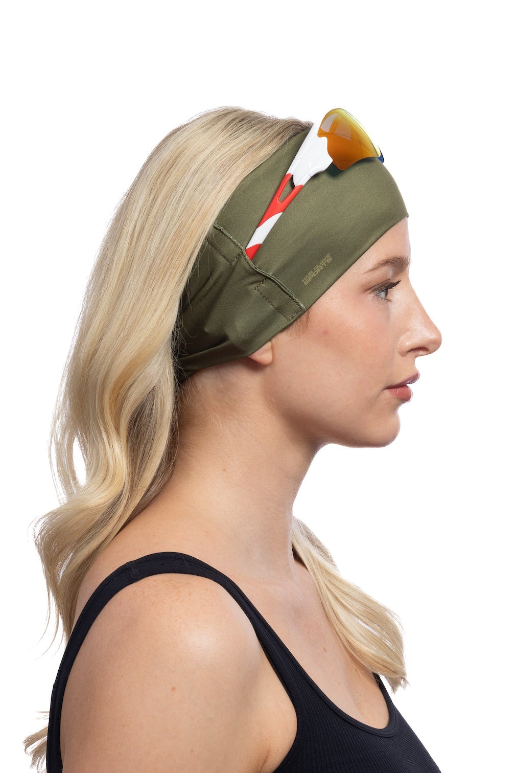 HG Sports Shades Headbands Light Weight Solid Color Solid Green