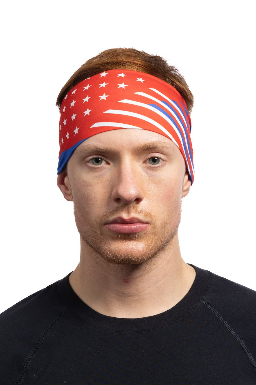 HG Sports Sports Headbands Light Weight Prints Patriotic