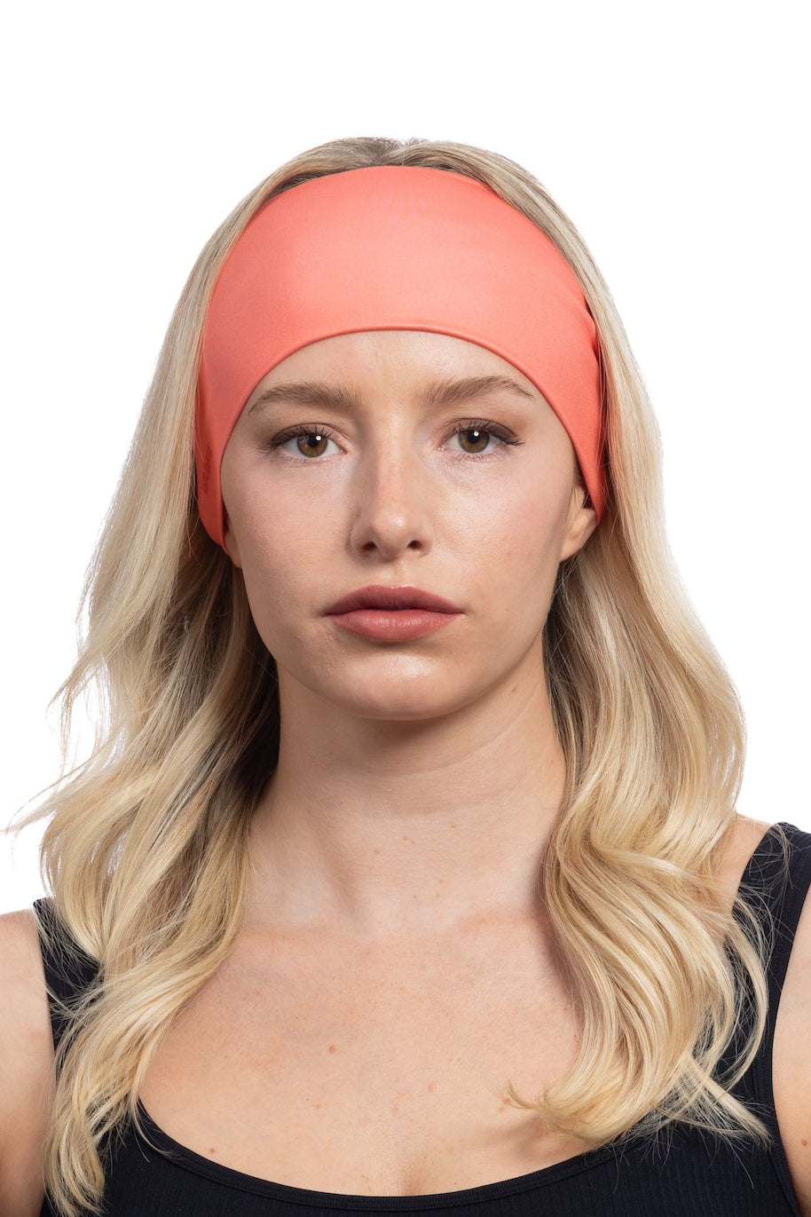 HG Sports Sports Headbands Light Weight Solid Color Solid Coral