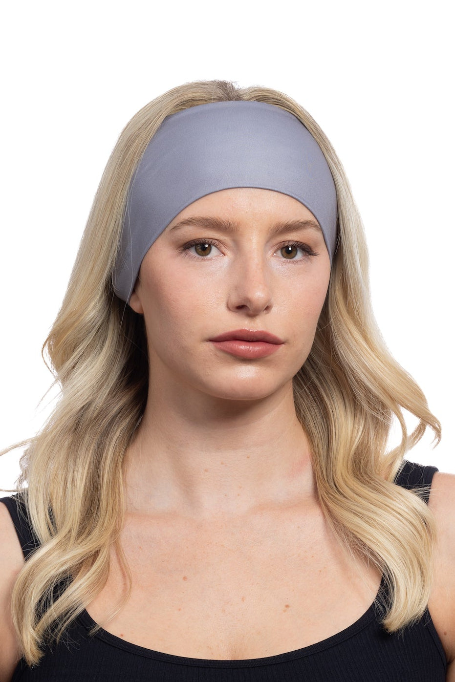 HG Sports Sports Headbands Light Weight Solid Color Solid Gray