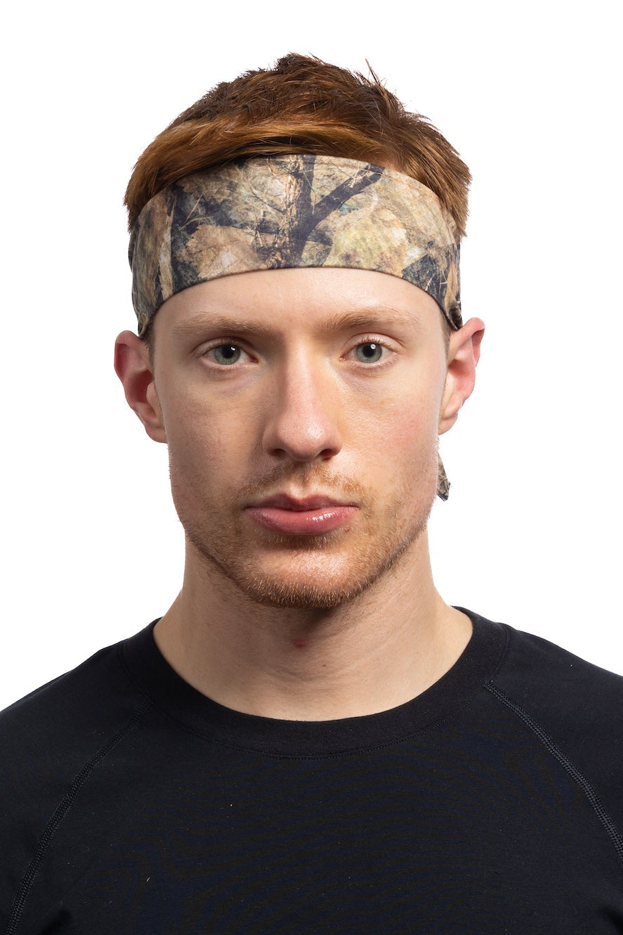 HG Sports Sports Tie Headbands Light Weight Prints Forest Camo