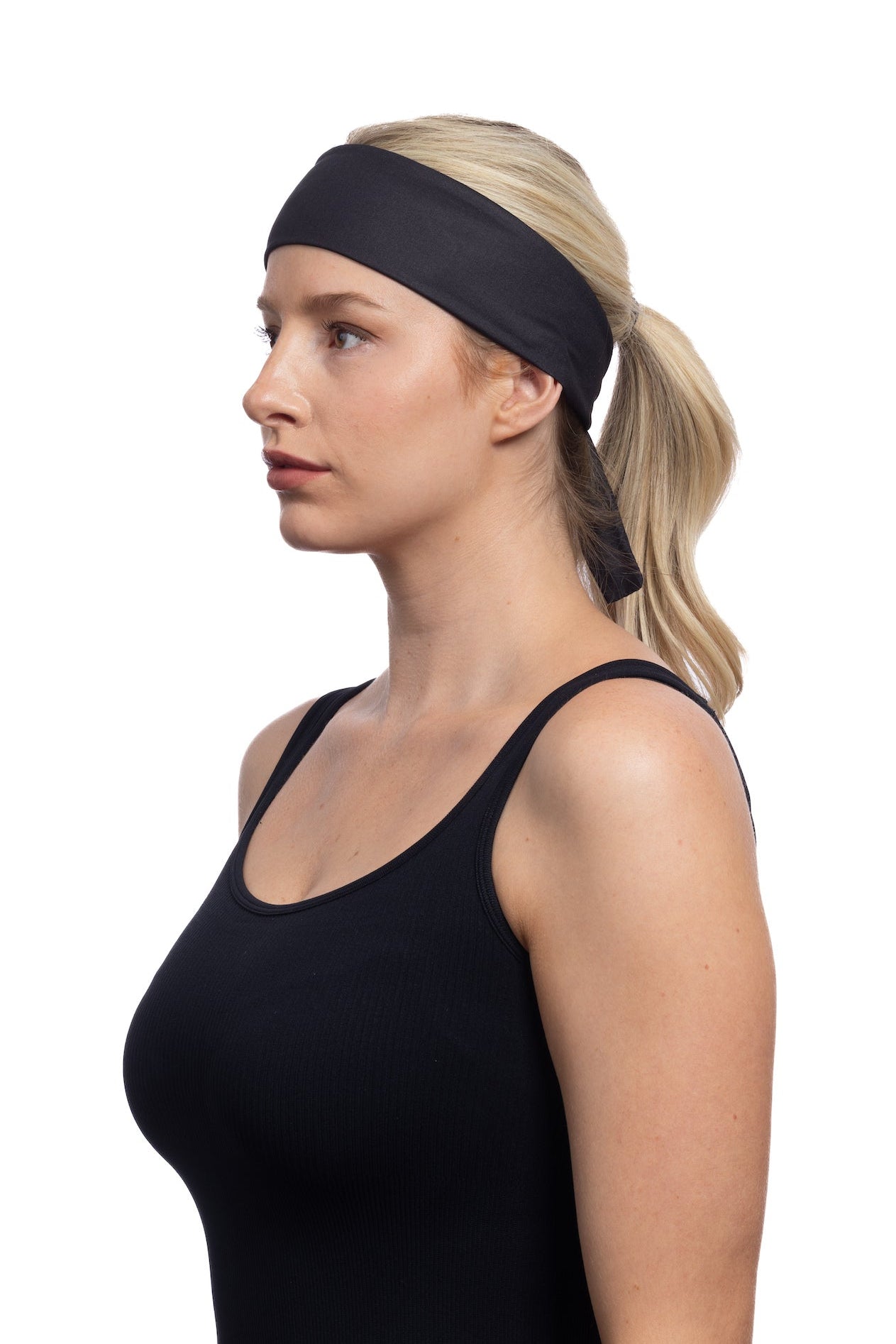 HG Sports Sports Tie Headbands Light Weight Solid Color