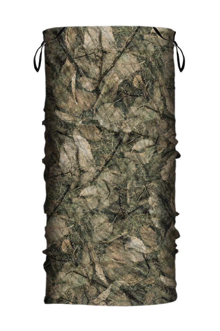 HG Sports Neck Gaiter w-Ear Loop Soaker Weight Prints Forest Camo