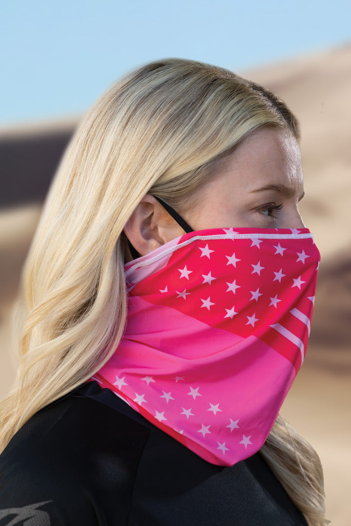 HG Sports Neck Gaiter w-Ear Loop Soaker Weight Prints