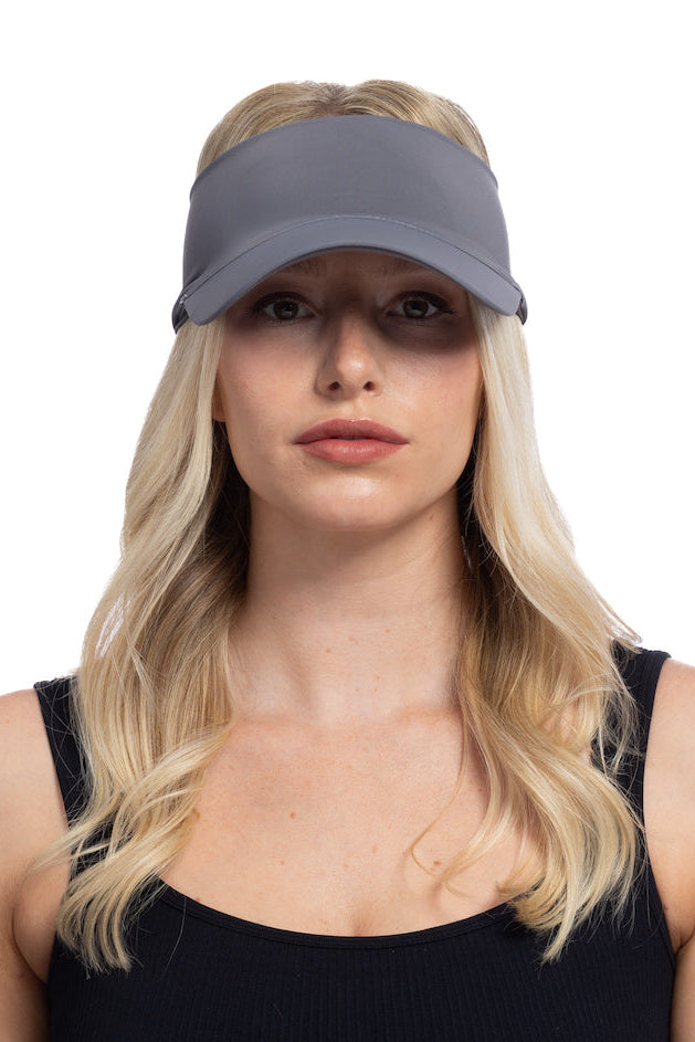 HG Sports Visor Headband Soaker Weight Solid Color Solid Gray