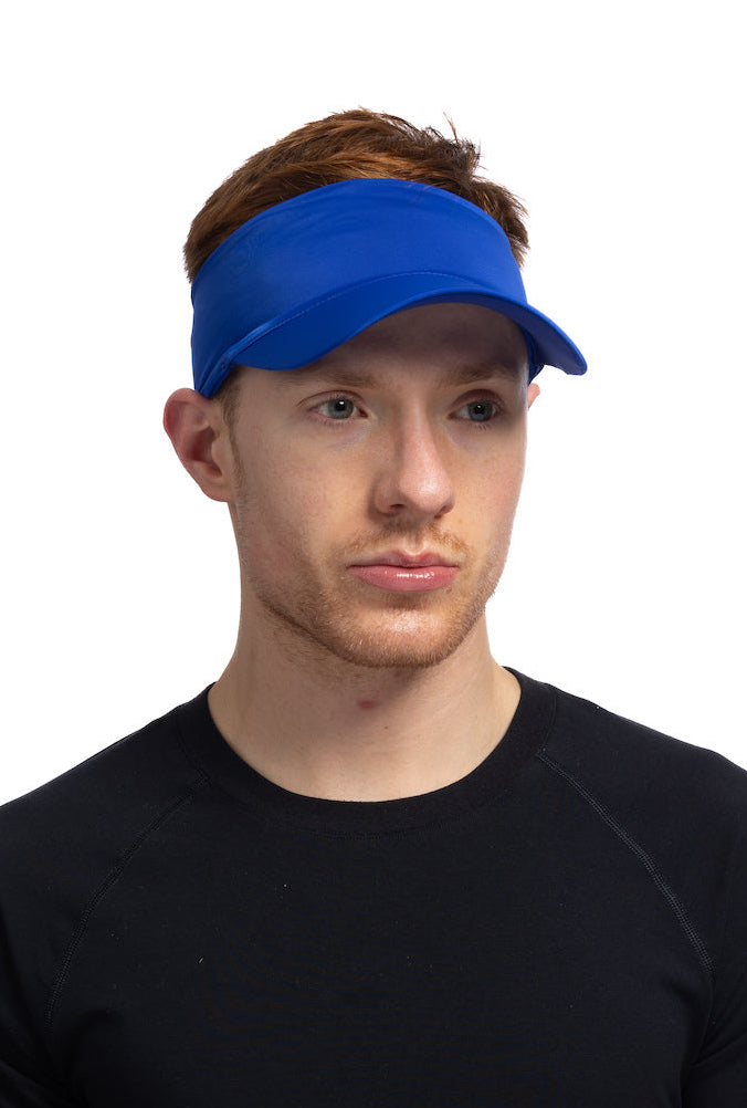 HG Sports Visor Headband Soaker Weight Solid Color Solid Blue