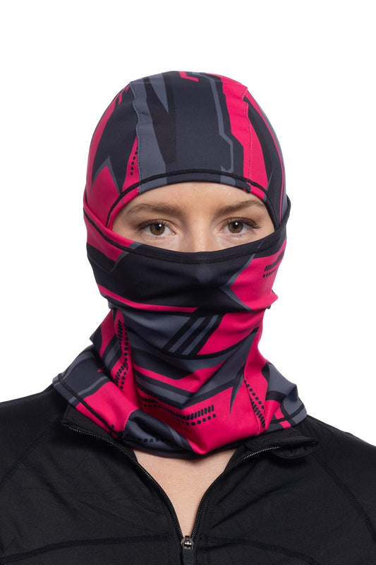 HG Sports Single Layer Balaclava Light Weight Prints Pink Range