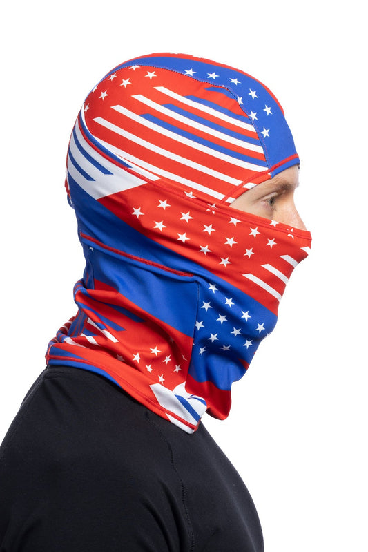 HG Sports Single Layer Balaclava Light Weight Prints Patriotic