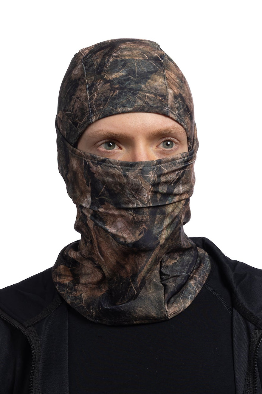 HG Sports Dual Layer Balaclava Winter Weight Prints Forest Camo